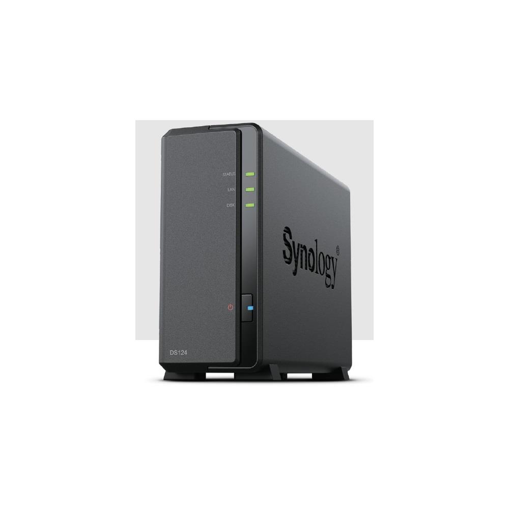 NAS 1 HDD hely Synology DS124 fotó, illusztráció : DS124