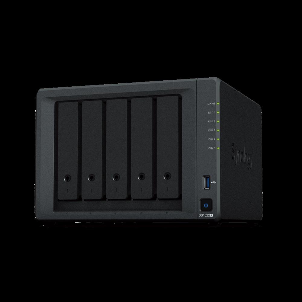 NAS 5 HDD hely Synology DiskStation DS1522+ fotó, illusztráció : DS1522-