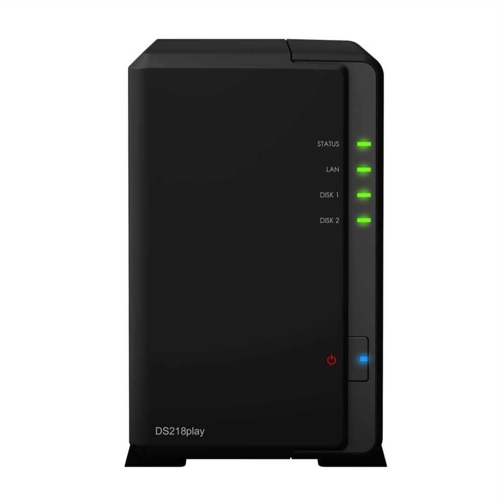 NAS 2 HDD hely Synology DS218PLAY Disk Station fotó, illusztráció : DS218PLAY