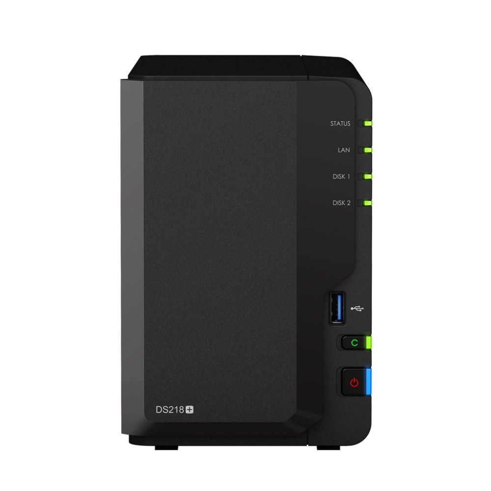 NAS 2 HDD hely Synology DS218+ Disk Station fotó, illusztráció : DS218Plus