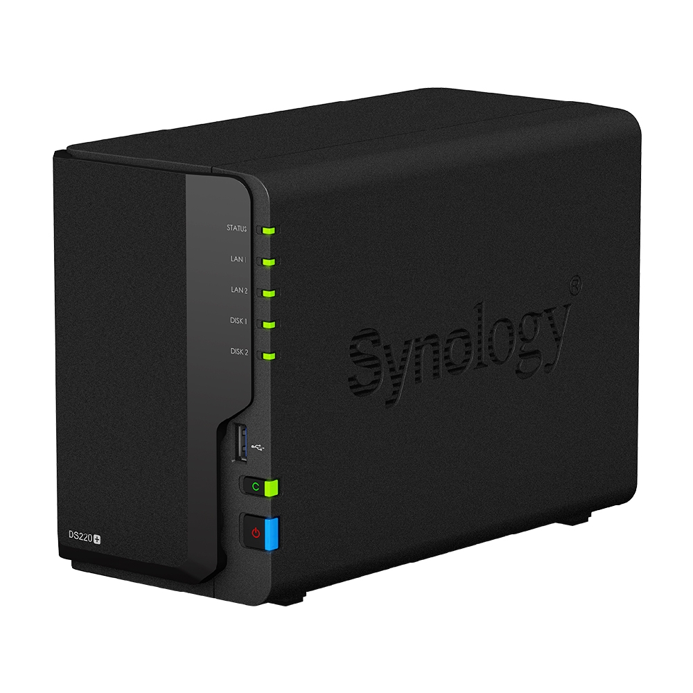 NAS 2 HDD hely Synology DiskStation DS220+ (2 GB) fotó, illusztráció : DS220-(2GB)