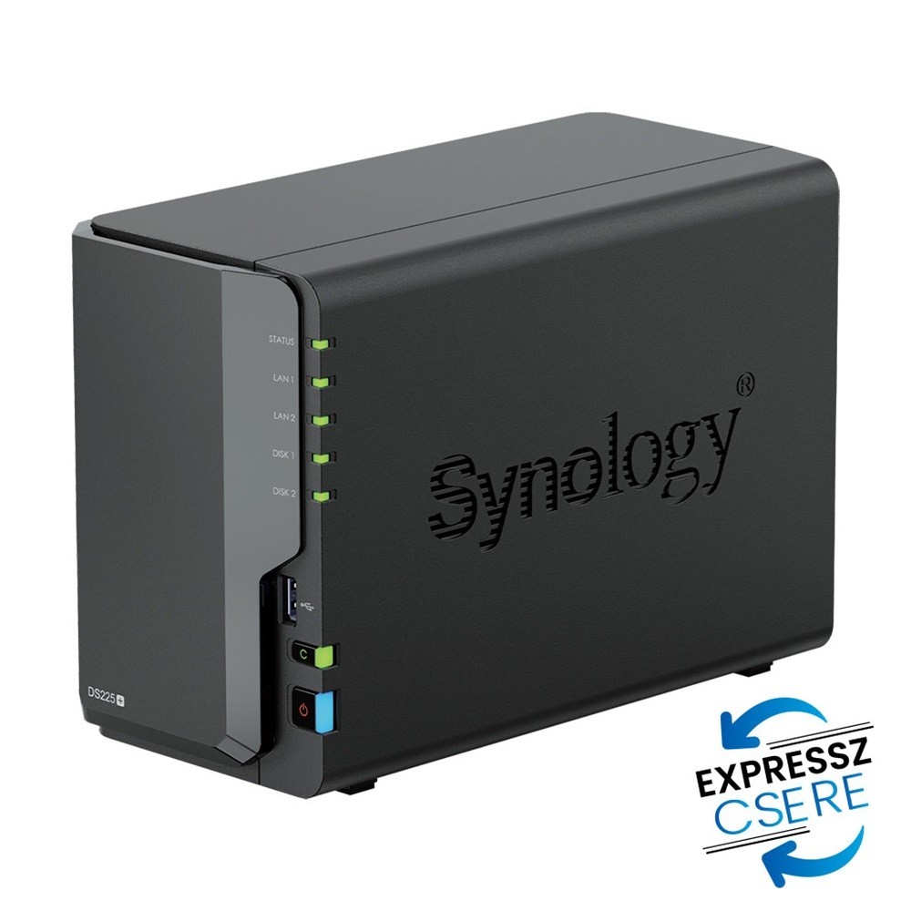 NAS 2 HDD hely Synology DiskStation DS225+ fotó, illusztráció : DS225-