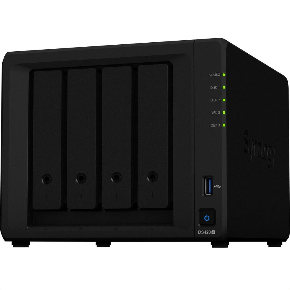 NAS 4 HDD hely Synology DiskStation DS420+ fotó, illusztráció : DS420-(2GB)