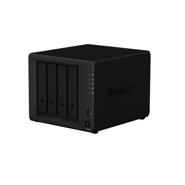 NAS 4 HDD hely Synology DiskStation DS918+ (4 GB) fotó, illusztráció : DS918-(4GB)