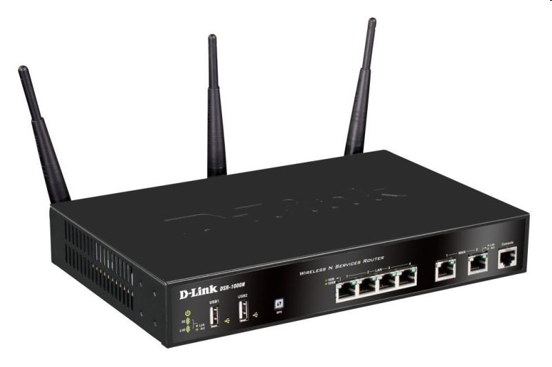 4 LAN + 2 WAN port wireless N Unified Service Router fotó, illusztráció : DSR-1000N
