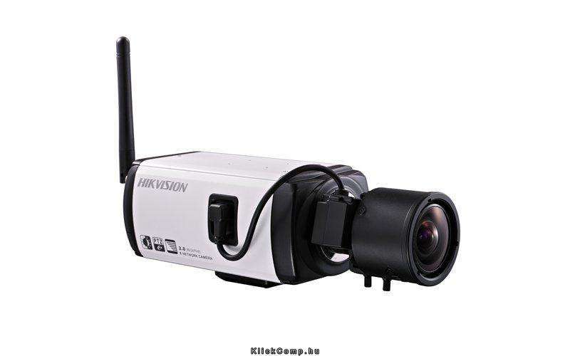 IP Box kamera, beltéri, 2MP1600x1200, H264, DC, DandNICR, audio, I/O, SD, PoE, fotó, illusztráció : DS-2CD853F-EW