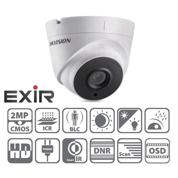 Dome HD-TVI kamera, kültéri, 1080P, 6mm, EXIR40m fotó, illusztráció : DS-2CE56D1T-IT3(6MM)