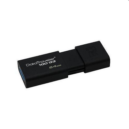 64GB Pendrive USB3.0 fekete Kingston DataTraveler 100G3 fotó, illusztráció : DT100G364GB