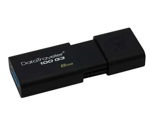 8GB PenDrive USB3.0 Fekete DT100G3/8GB fotó, illusztráció : DT100G3_8GB