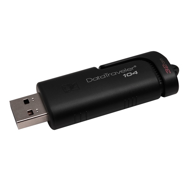 32GB PenDrive USB2.0 Kingston DataTraveler 104 DT104/32GB Flash Drive fotó, illusztráció : DT104_32GB