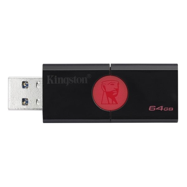 64GB PenDrive USB3.0 Fekete Kingston DT106/64GB Flash Drive fotó, illusztráció : DT106_64GB