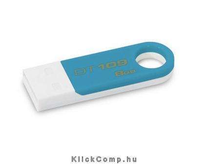 Pendrive 8GB, DT109B, fehér-kék 5 év szervizben fotó, illusztráció : DT109B_8GB