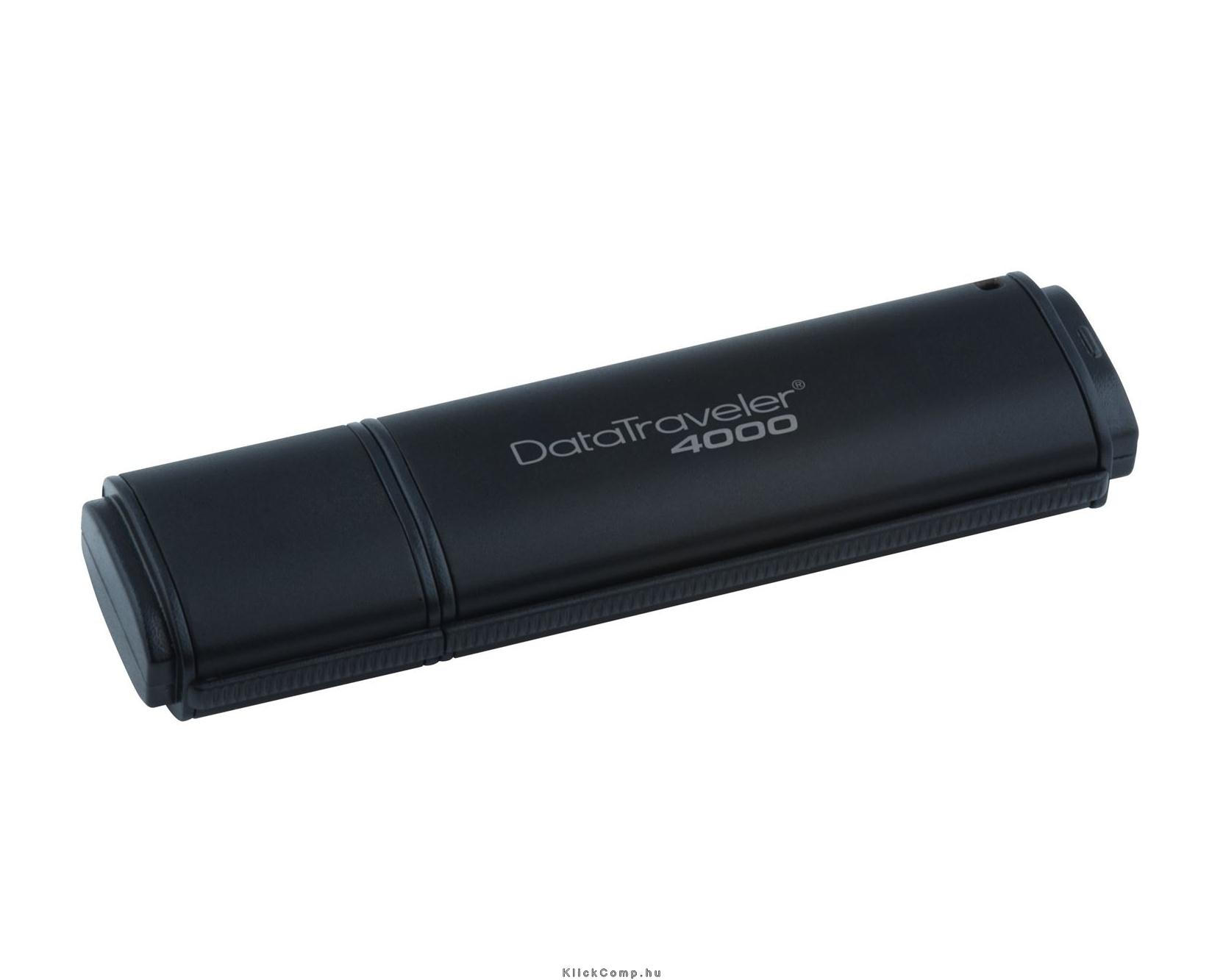 8GB Pendrive Fekete, Ultra Secure 256bit HW titkosítás FIPS 140-2 DT4000 fotó, illusztráció : DT4000_8GB