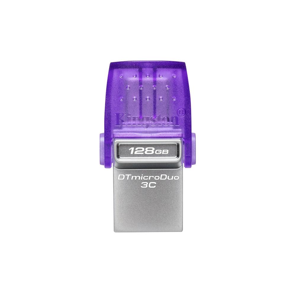128GB Pendrive USB3.2 lila Kingston DataTraveler Duo 3CG3 fotó, illusztráció : DTDUO3CG3_128GB