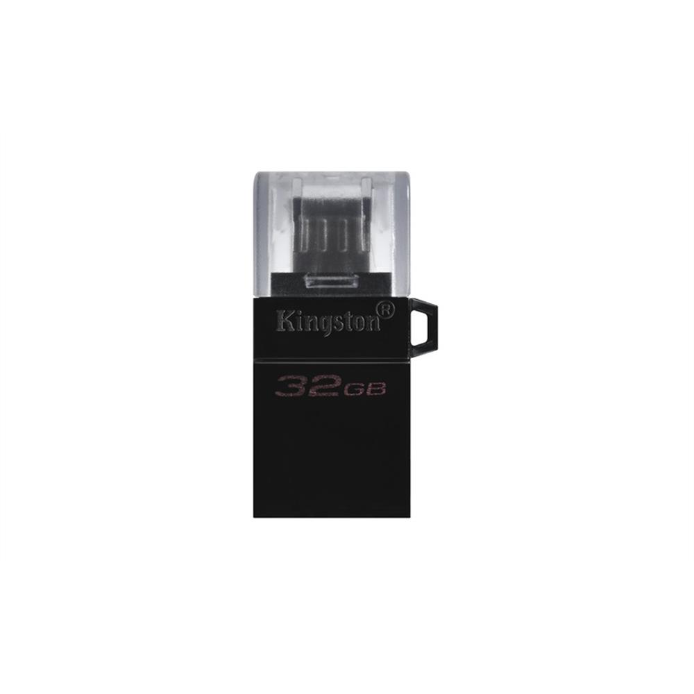 32GB Pendrive USB3.2 fekete Kingston DataTraveler Duo 3G2 fotó, illusztráció : DTDUO3G2_32GB