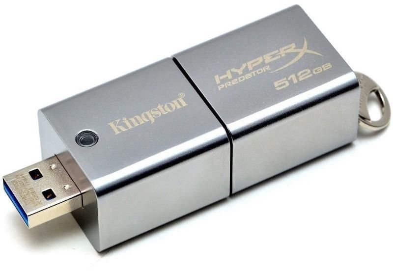 512GB PenDrive USB3.0 Ezüst Kingston HyperX Predator DTHXP30/512GB Flash Drive fotó, illusztráció : DTHXP30_512GB