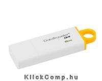 Kingston USB 3.0 Sárga-Fehér kupakos 8GB pendrive