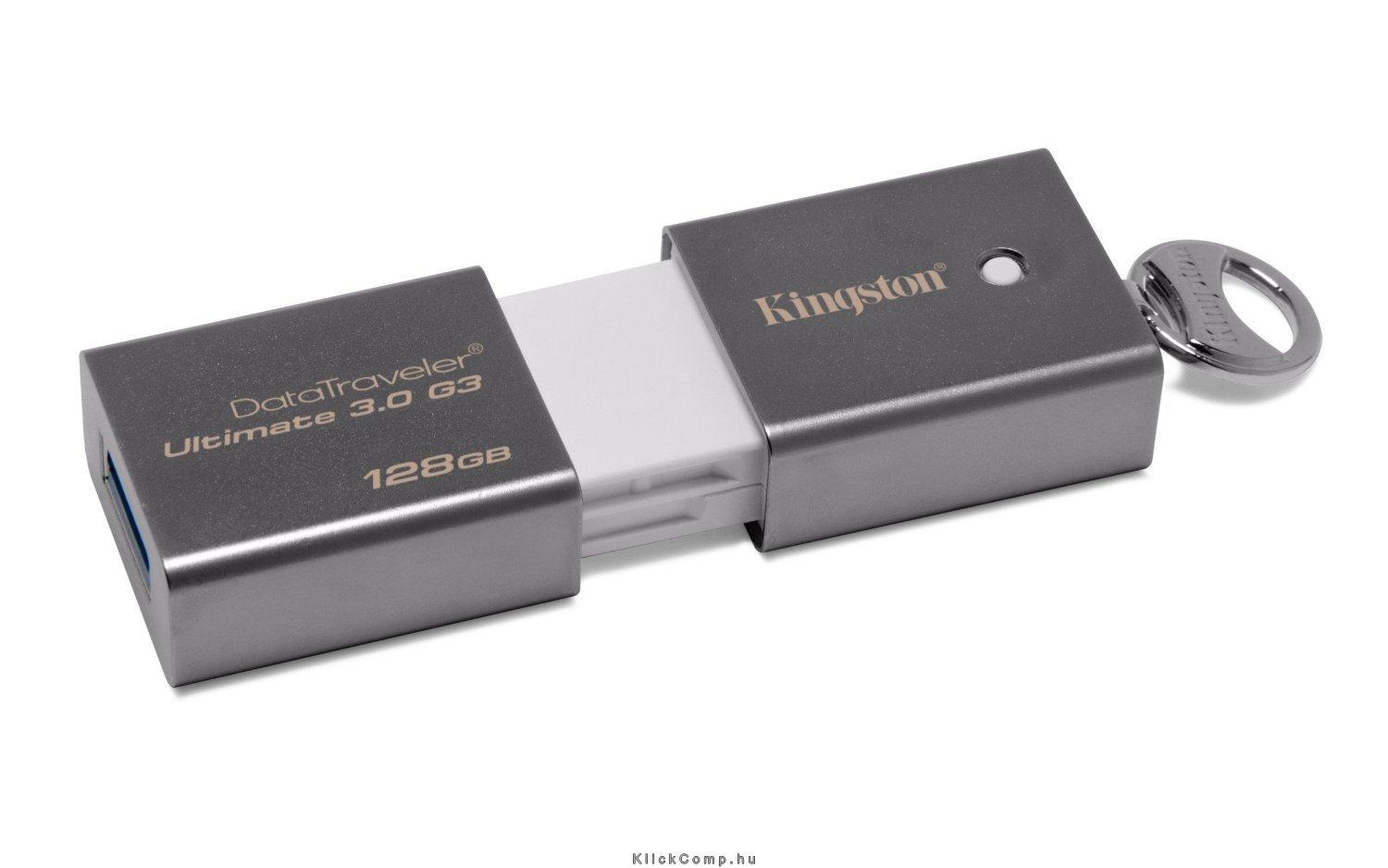 128GB PenDrive USB3.0 Szürke KINGSTON DTU30G3/128GB fotó, illusztráció : DTU30G3_128GB