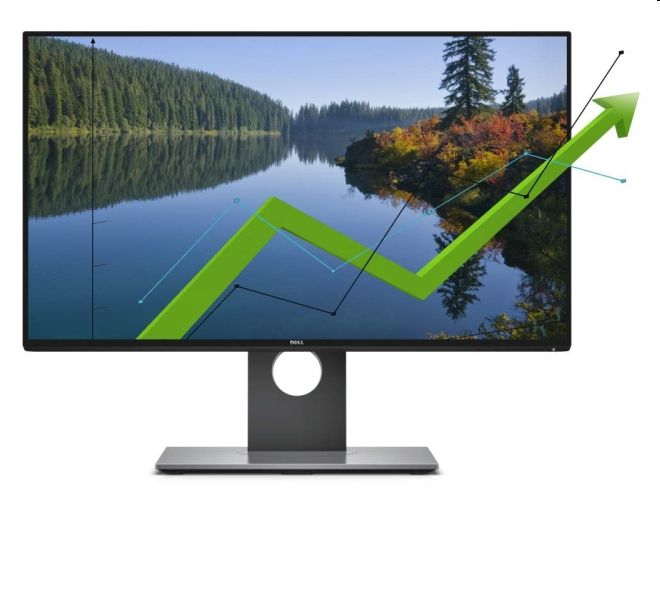Monitor 24  FHD 1920x1080 HDMI DP mDP Dell U2417H InfinityEdge fotó, illusztráció : DU2417H