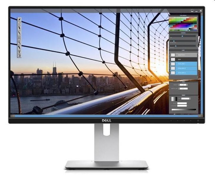 Monitor 24  FHD 1920x1080 Wireless HDMI Dell U2417HWi fotó, illusztráció : DU2417HWI