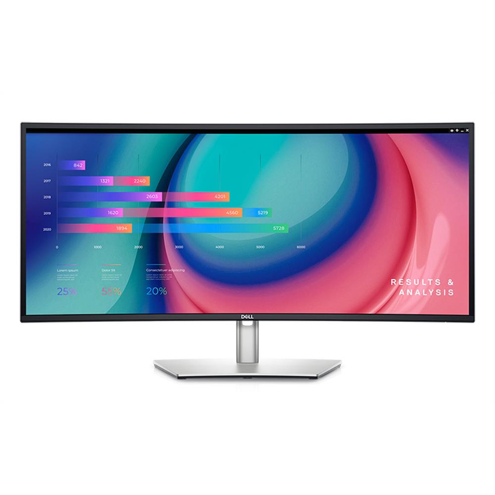 Monitor 34  3440x1440 IPS HDMI DP USB USB-C Dell U3421WE fotó, illusztráció : DU3421WE