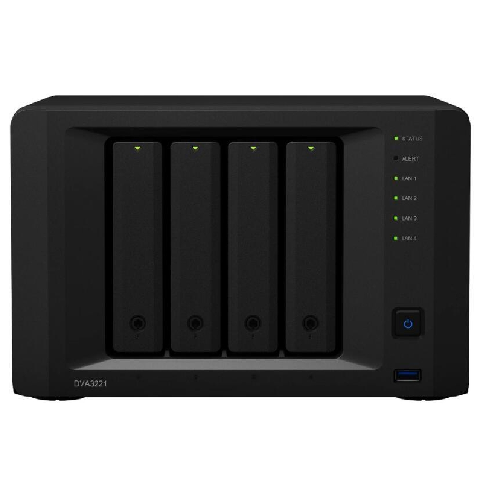 NAS 4 HDD hely Synology DVA3221 fotó, illusztráció : DVA3221