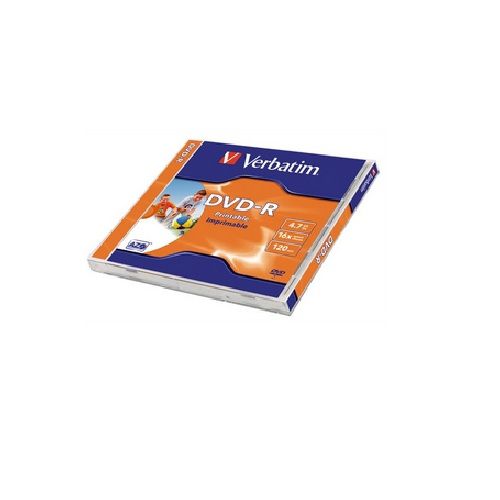 DVD DISK -R 4.7GB VERBATIM 16x nyomtatható - Már nem forgalmazott termék fotó, illusztráció : DVDV-16N