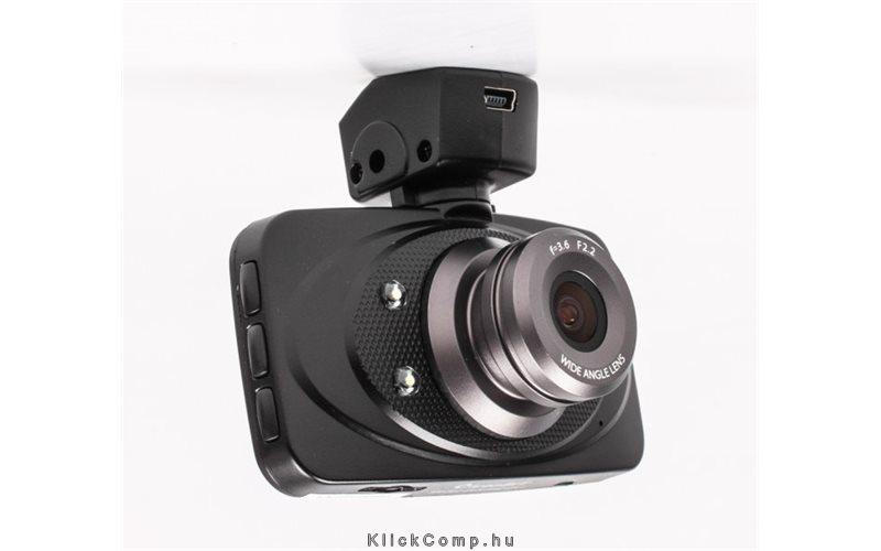 DVR FHD QX1 Autós Kamera 1080P@30fps, 120° lencse, Li akku, 1,3MP, 2,7  kijelző fotó, illusztráció : DV-0017F