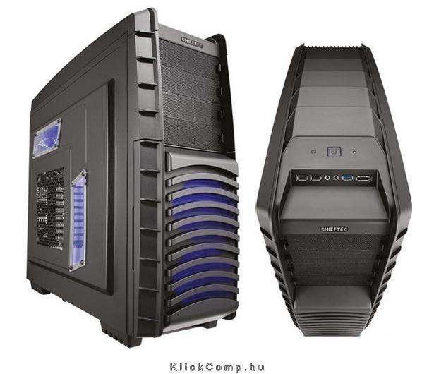 Számítógépház MicroATX EATX ház CHIEFTEC táp nélküli fekete fotó, illusztráció : DX-02B-OP