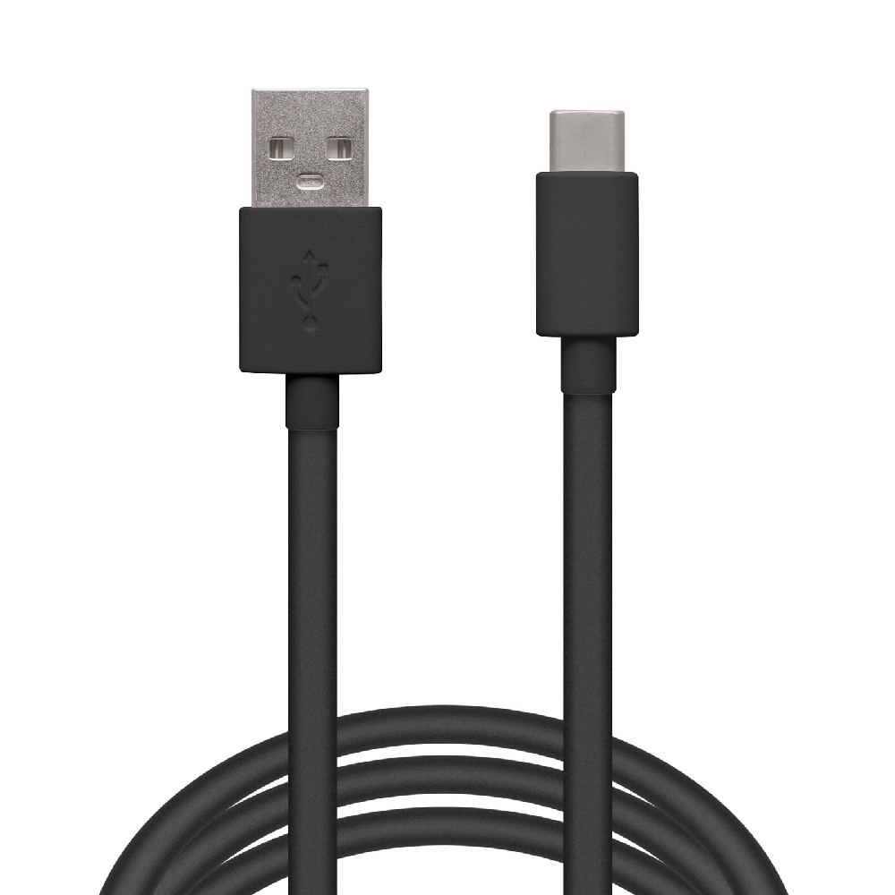 Kábel USB-C 2.0 to USB-A, apa/apa, 2m fekete Delight fotó, illusztráció : Delight-55550BK-2