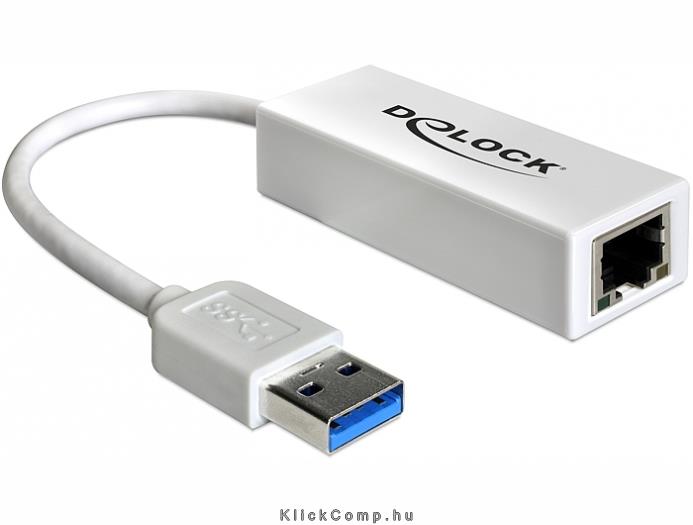 USB3.0 - Gigabit LAN 10/100/1000 Mb/s adapter Delock 62417 fotó, illusztráció : Delock-62417