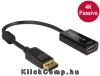 Displayport 1.2 dugós csatl. - HDMI csatlakozóhüvely 4K passzív - Fekete Delock-62609 Technikai adatok
