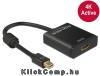 miniDisplayport 1.2 dugós csatl. - HDMI csatlakozóhüvely 4K aktív - Fekete Delock-62611 Technikai adatok