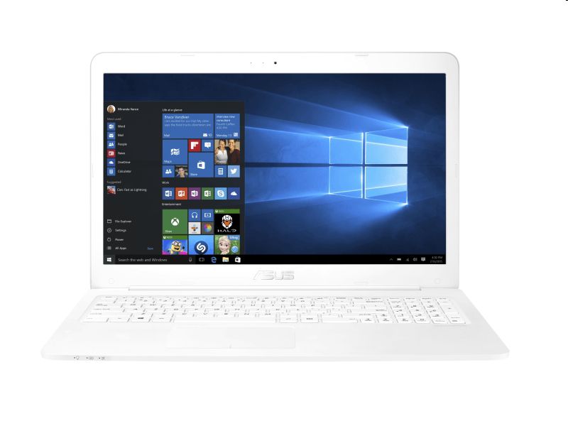 Asus laptop 15.6  FHD N3450 4GB 500GB Win10 fehér fotó, illusztráció : E502NA-DM003T