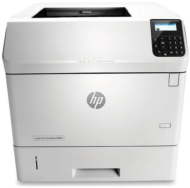 HP LaserJet Enterprise M604dn mono lézer nyomtató fotó, illusztráció : E6B68A