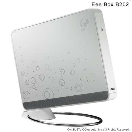 ASUS EEE-BOX B202 ID4 SYS/N270/1G/160G XP Home fehér fotó, illusztráció : EBXB202WX76