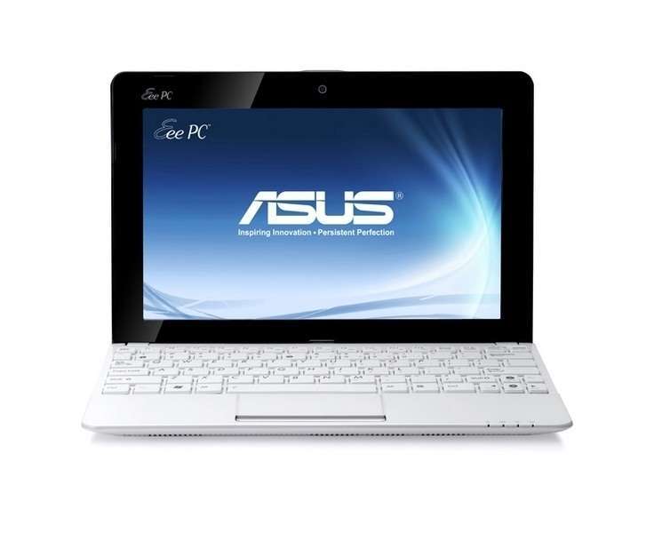 Netbook ASUS 1015BX-WHI151S AMD C60 /1GBDDR3/320GB W7S fehér mini laptop fotó, illusztráció : EPC1015BXWHI151S