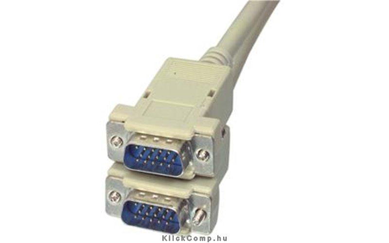 VGA kábel HD15 apa/apa, 1,8m Delock fotó, illusztráció : EQUIP-118080