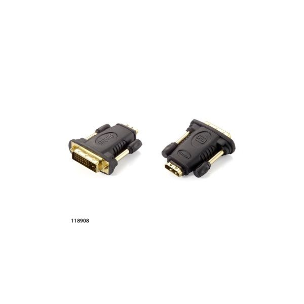 Átalakító HDMI-DVI(24+1), anya/apa, fekete Equip fotó, illusztráció : EQUIP-118908