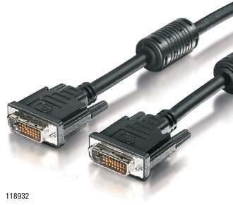 DVI Dual Link kábel apa/apa, 1,8m Delock fotó, illusztráció : EQUIP-118932