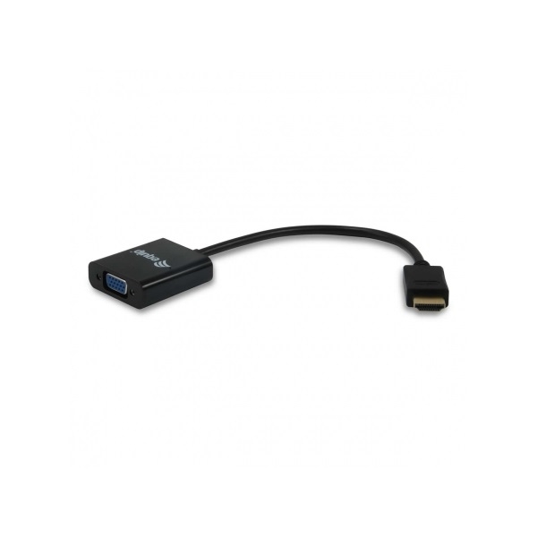 Átalakító HDMI-VGA apa/anya Audio fekete fotó, illusztráció : EQUIP-11903607
