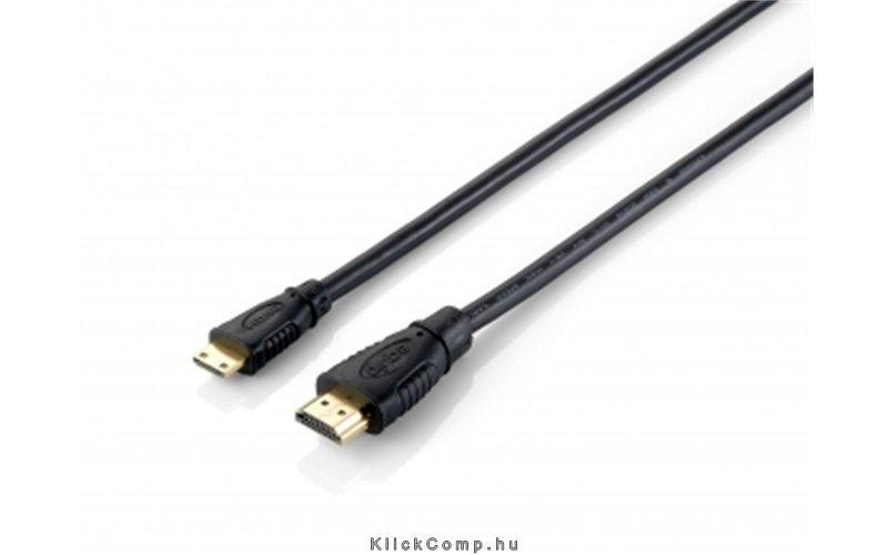 HDMI MiniHDMI kábel 1.4, apa/apa, 1m Delock fotó, illusztráció : EQUIP-119306