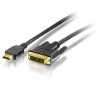 HDMI DVI kábel, aranyozott, 2m Delock EQUIP-119322 Technikai adatok