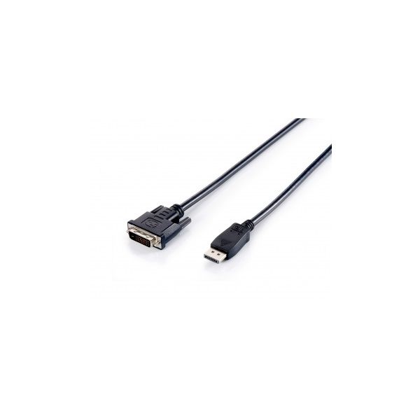 DisplayPort DVI kábel apa/apa, 2m fotó, illusztráció : EQUIP-119336