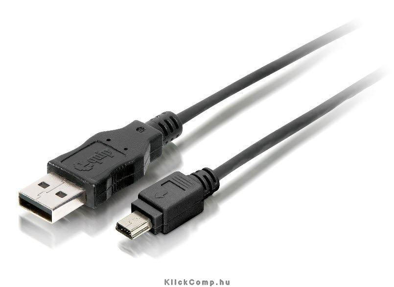 USB 2.0 A-mini5P kábel, apa/apa, 1,8m Delock fotó, illusztráció : EQUIP-128521