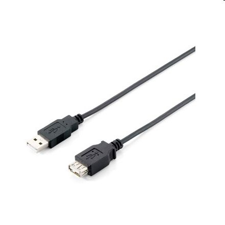 USB hosszabbító-kábel 5m USB2.0 A-A apa/anya, duplán árnyékolt fotó, illusztráció : EQUIP-128852