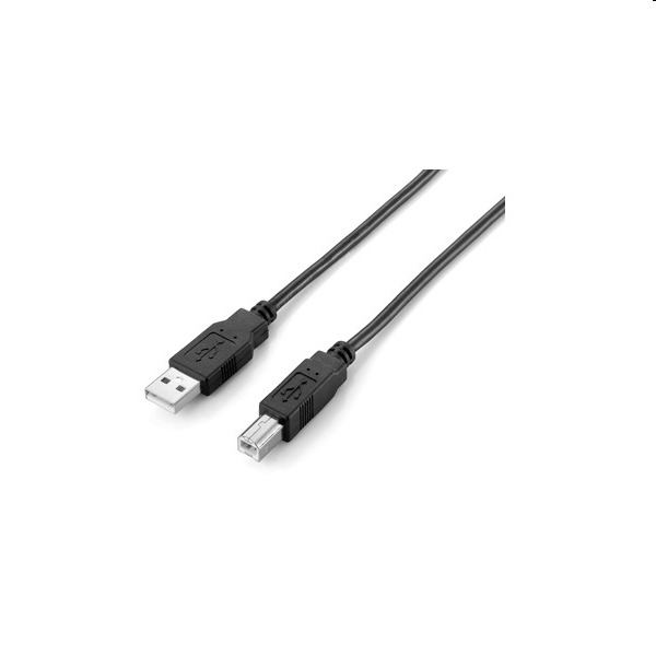 USB nyomtató-kábel 3m USB2.0 A-B apa/anya, duplán árnyékolt - Már nem forgalmaz fotó, illusztráció : EQUIP-128861