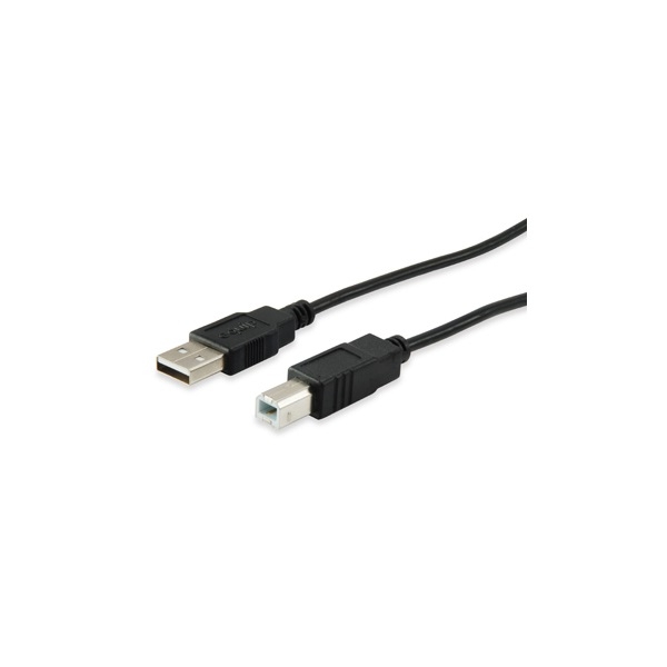 USB nyomtató-kábel 1m USB2.0 A-B apa/anya, duplán árnyékolt - Már nem forgalmaz fotó, illusztráció : EQUIP-128863