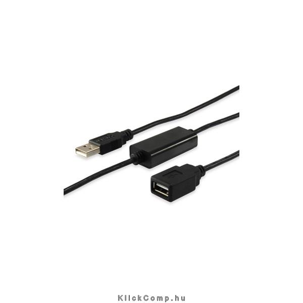 USB 2.0 hosszabbítókábel 15m Aktív A-A apa/anya duplán árnyékolt Equip 133311 fotó, illusztráció : EQUIP-133311