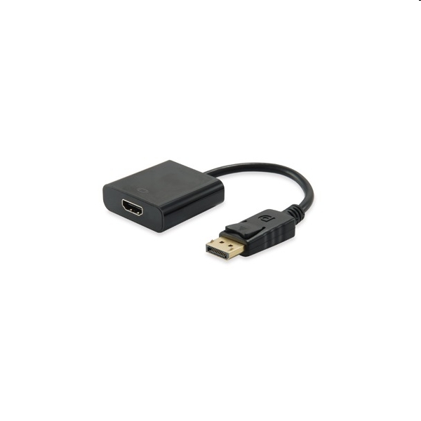 Átalakító Displayport1.2 - HDMI1.4 anya/apa fekete fotó, illusztráció : EQUIP-133438